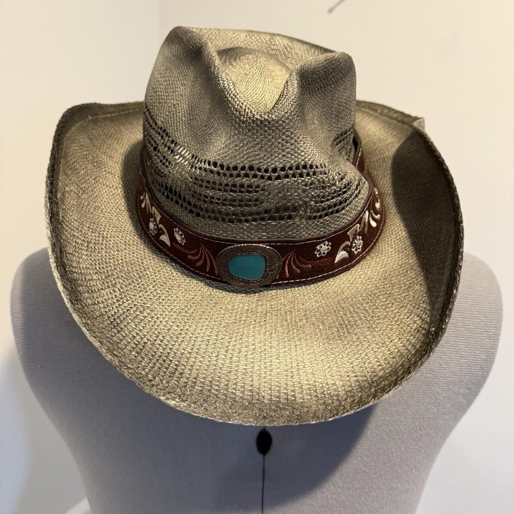 Wild Wear Unisex Western Cowboy crown brim Hat | Retro Rodeo Wild West Boho
